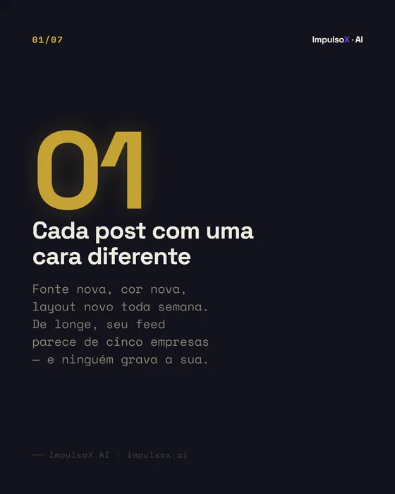 Slide: a legenda só fala de você